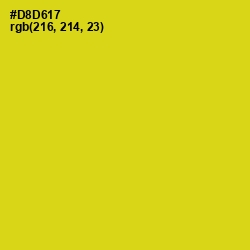 #D8D617 - Barberry Color Image