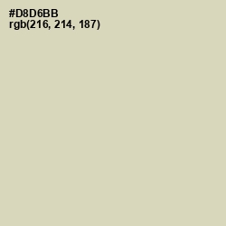 #D8D6BB - Sisal Color Image