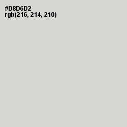 #D8D6D2 - Swiss Coffee Color Image