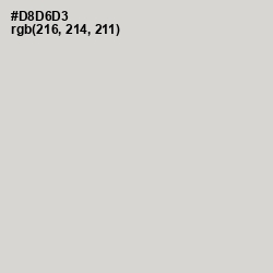 #D8D6D3 - Swiss Coffee Color Image