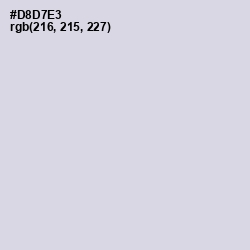 #D8D7E3 - Geyser Color Image