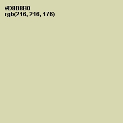 #D8D8B0 - Green Mist Color Image