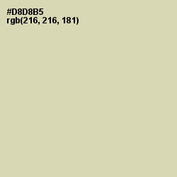 #D8D8B5 - Green Mist Color Image