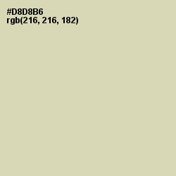 #D8D8B6 - Sisal Color Image