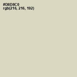 #D8D8C0 - Tana Color Image