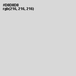 #D8D8D8 - Alto Color Image