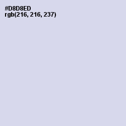 #D8D8ED - Geyser Color Image