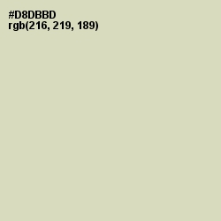 #D8DBBD - Sisal Color Image