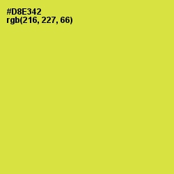 #D8E342 - Wattle Color Image