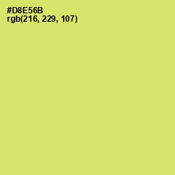 #D8E56B - Yellow Green Color Image