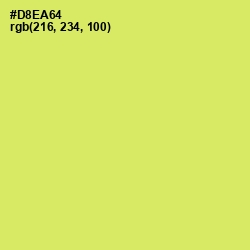 #D8EA64 - Yellow Green Color Image