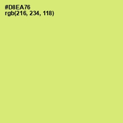 #D8EA76 - Yellow Green Color Image
