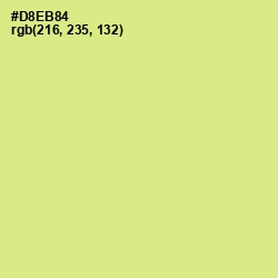 #D8EB84 - Mindaro Color Image