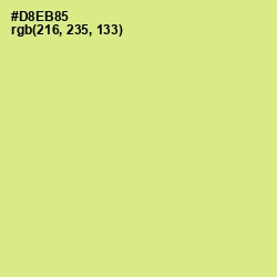 #D8EB85 - Mindaro Color Image