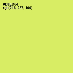 #D8ED64 - Yellow Green Color Image