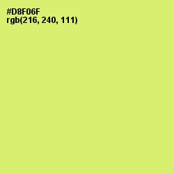 #D8F06F - Sulu Color Image