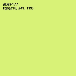 #D8F177 - Sulu Color Image