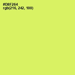 #D8F264 - Sulu Color Image