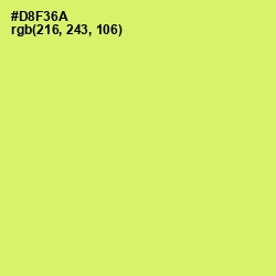 #D8F36A - Sulu Color Image