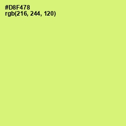 #D8F478 - Sulu Color Image