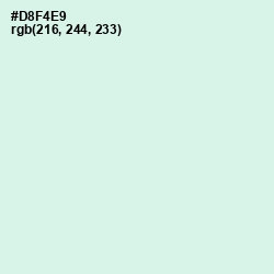 #D8F4E9 - Swans Down Color Image