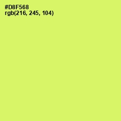 #D8F568 - Sulu Color Image