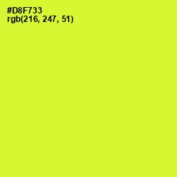 #D8F733 - Pear Color Image