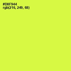 #D8F944 - Starship Color Image