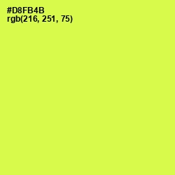 #D8FB4B - Starship Color Image