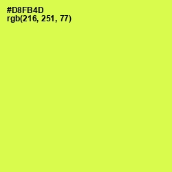 #D8FB4D - Starship Color Image