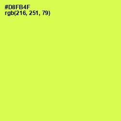 #D8FB4F - Starship Color Image