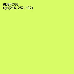 #D8FC66 - Sulu Color Image