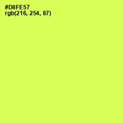 #D8FE57 - Canary Color Image