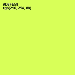 #D8FE58 - Canary Color Image