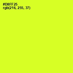 #D8FF25 - Pear Color Image