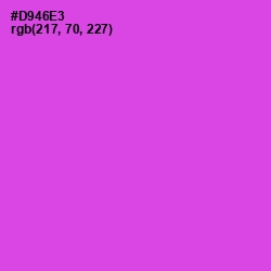 #D946E3 - Fuchsia Pink Color Image