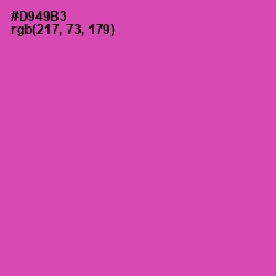 #D949B3 - Brilliant Rose Color Image
