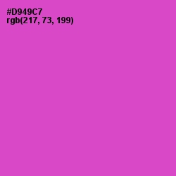 #D949C7 - Fuchsia Pink Color Image