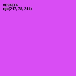 #D94EF4 - Heliotrope Color Image