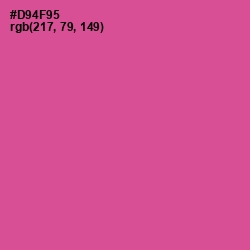 #D94F95 - Mulberry Color Image