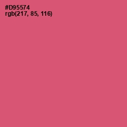 #D95574 - Cranberry Color Image