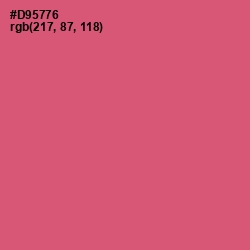 #D95776 - Cranberry Color Image