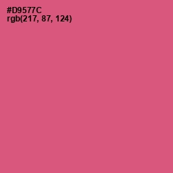 #D9577C - Cranberry Color Image