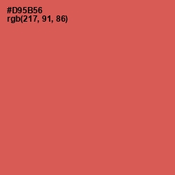 #D95B56 - Chestnut Rose Color Image