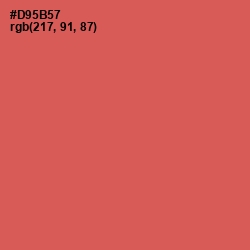 #D95B57 - Chestnut Rose Color Image