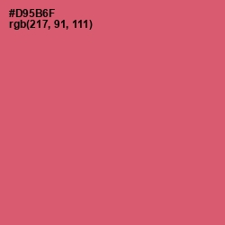 #D95B6F - Cranberry Color Image