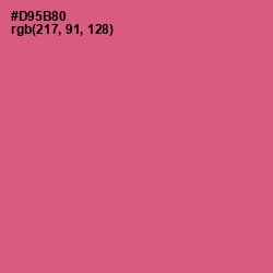 #D95B80 - Mulberry Color Image