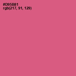 #D95B81 - Mulberry Color Image