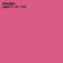 #D95B83 - Mulberry Color Image