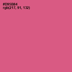 #D95B84 - Mulberry Color Image